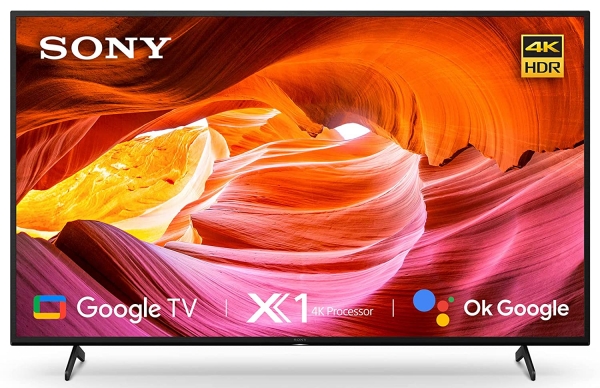 SONY X75K BRAVIA 4K ULTRA HD SMART LED GOOGLE TV (BLACK) (2022 MODEL)